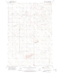 Stony Butte North Dakota Historical topographic map, 1:24000 scale, 7.5 X 7.5 Minute, Year 1973