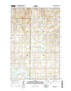 Stony Slough North Dakota Current topographic map, 1:24000 scale, 7.5 X 7.5 Minute, Year 2014