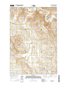 Strasburg North Dakota Current topographic map, 1:24000 scale, 7.5 X 7.5 Minute, Year 2014