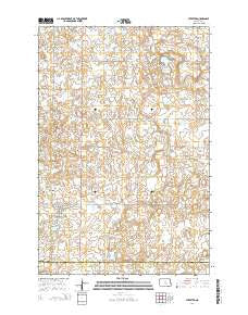 Streeter North Dakota Current topographic map, 1:24000 scale, 7.5 X 7.5 Minute, Year 2014