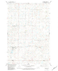 Streeter North Dakota Historical topographic map, 1:24000 scale, 7.5 X 7.5 Minute, Year 1983