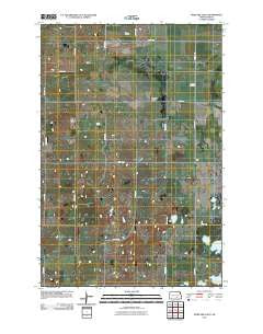 Streeter Flats North Dakota Historical topographic map, 1:24000 scale, 7.5 X 7.5 Minute, Year 2011