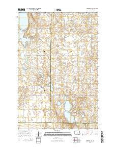 Streeter NW North Dakota Current topographic map, 1:24000 scale, 7.5 X 7.5 Minute, Year 2014