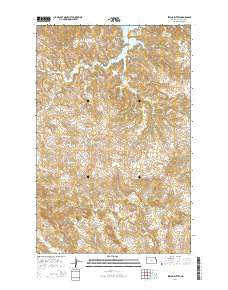 String Buttes North Dakota Current topographic map, 1:24000 scale, 7.5 X 7.5 Minute, Year 2014
