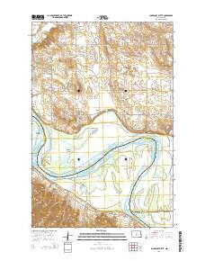 Sugarloaf Butte North Dakota Current topographic map, 1:24000 scale, 7.5 X 7.5 Minute, Year 2014