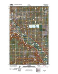Surrey North Dakota Historical topographic map, 1:24000 scale, 7.5 X 7.5 Minute, Year 2011