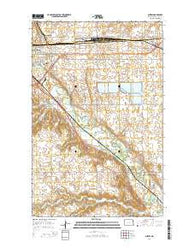 Surrey North Dakota Current topographic map, 1:24000 scale, 7.5 X 7.5 Minute, Year 2014