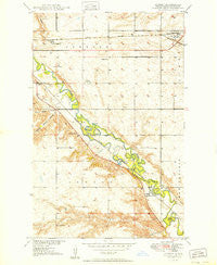 Surrey North Dakota Historical topographic map, 1:24000 scale, 7.5 X 7.5 Minute, Year 1949