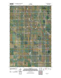 Sutton North Dakota Historical topographic map, 1:24000 scale, 7.5 X 7.5 Minute, Year 2011
