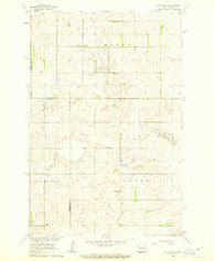 Sutton SW North Dakota Historical topographic map, 1:24000 scale, 7.5 X 7.5 Minute, Year 1961