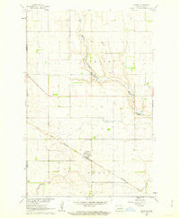Sutton North Dakota Historical topographic map, 1:24000 scale, 7.5 X 7.5 Minute, Year 1961