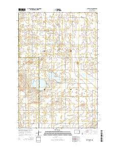 Sutton SW North Dakota Current topographic map, 1:24000 scale, 7.5 X 7.5 Minute, Year 2014