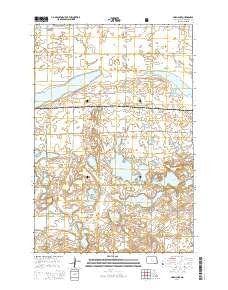 Swan Lake North Dakota Current topographic map, 1:24000 scale, 7.5 X 7.5 Minute, Year 2014