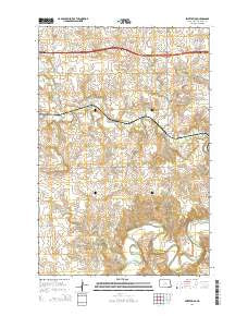 Sweet Briar North Dakota Current topographic map, 1:24000 scale, 7.5 X 7.5 Minute, Year 2014