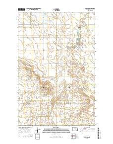 Sykeston North Dakota Current topographic map, 1:24000 scale, 7.5 X 7.5 Minute, Year 2014