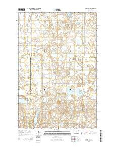 Sykeston SW North Dakota Current topographic map, 1:24000 scale, 7.5 X 7.5 Minute, Year 2014