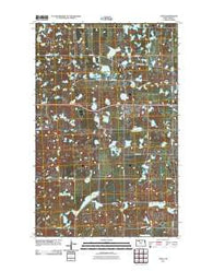 Tagus North Dakota Historical topographic map, 1:24000 scale, 7.5 X 7.5 Minute, Year 2011