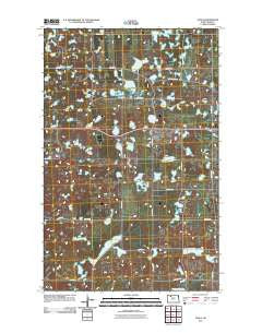 Tagus North Dakota Historical topographic map, 1:24000 scale, 7.5 X 7.5 Minute, Year 2011