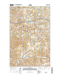 Tagus North Dakota Current topographic map, 1:24000 scale, 7.5 X 7.5 Minute, Year 2014