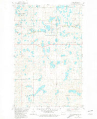 Tagus North Dakota Historical topographic map, 1:24000 scale, 7.5 X 7.5 Minute, Year 1980