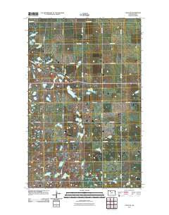 Tagus SE North Dakota Historical topographic map, 1:24000 scale, 7.5 X 7.5 Minute, Year 2011