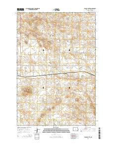 Talbot Butte North Dakota Current topographic map, 1:24000 scale, 7.5 X 7.5 Minute, Year 2014