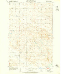 Tappen SE North Dakota Historical topographic map, 1:24000 scale, 7.5 X 7.5 Minute, Year 1952