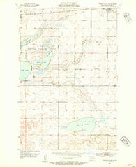 Tappen South North Dakota Historical topographic map, 1:24000 scale, 7.5 X 7.5 Minute, Year 1952
