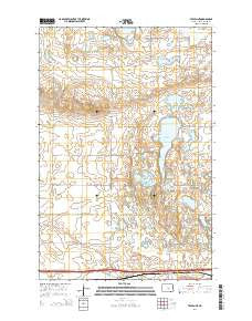Tappen NE North Dakota Current topographic map, 1:24000 scale, 7.5 X 7.5 Minute, Year 2014
