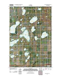 Tappen North North Dakota Historical topographic map, 1:24000 scale, 7.5 X 7.5 Minute, Year 2011