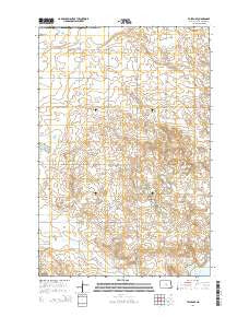 Tappen SE North Dakota Current topographic map, 1:24000 scale, 7.5 X 7.5 Minute, Year 2014