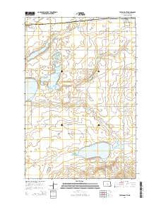 Tappen South North Dakota Current topographic map, 1:24000 scale, 7.5 X 7.5 Minute, Year 2014