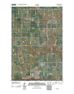 Taylor North Dakota Historical topographic map, 1:24000 scale, 7.5 X 7.5 Minute, Year 2011