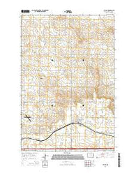 Taylor North Dakota Current topographic map, 1:24000 scale, 7.5 X 7.5 Minute, Year 2014