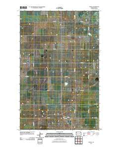 Temple North Dakota Historical topographic map, 1:24000 scale, 7.5 X 7.5 Minute, Year 2011