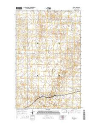 Temple North Dakota Current topographic map, 1:24000 scale, 7.5 X 7.5 Minute, Year 2014