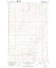 Temple North Dakota Historical topographic map, 1:24000 scale, 7.5 X 7.5 Minute, Year 1978