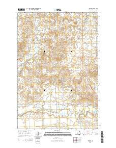 Temvik North Dakota Current topographic map, 1:24000 scale, 7.5 X 7.5 Minute, Year 2014