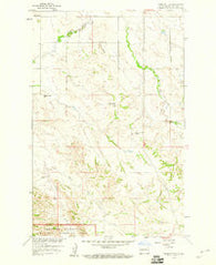 Tepee Buttes North Dakota Historical topographic map, 1:24000 scale, 7.5 X 7.5 Minute, Year 1958