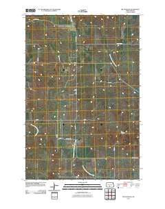 The Hogback North Dakota Historical topographic map, 1:24000 scale, 7.5 X 7.5 Minute, Year 2011