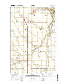 Thompson North Dakota Current topographic map, 1:24000 scale, 7.5 X 7.5 Minute, Year 2014