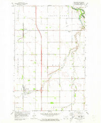 Thompson North Dakota Historical topographic map, 1:24000 scale, 7.5 X 7.5 Minute, Year 1971
