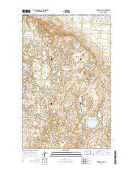 Thompson Lake North Dakota Current topographic map, 1:24000 scale, 7.5 X 7.5 Minute, Year 2014