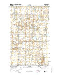 Thorne North Dakota Current topographic map, 1:24000 scale, 7.5 X 7.5 Minute, Year 2014