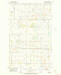 Thorne North Dakota Historical topographic map, 1:24000 scale, 7.5 X 7.5 Minute, Year 1955
