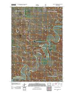 Three V Crossing North Dakota Historical topographic map, 1:24000 scale, 7.5 X 7.5 Minute, Year 2011