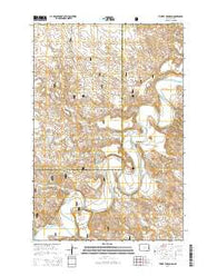 Three V Crossing North Dakota Current topographic map, 1:24000 scale, 7.5 X 7.5 Minute, Year 2014