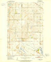 Tilden North Dakota Historical topographic map, 1:24000 scale, 7.5 X 7.5 Minute, Year 1951