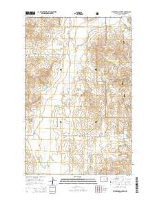 Timber Prong Creek North Dakota Current topographic map, 1:24000 scale, 7.5 X 7.5 Minute, Year 2014