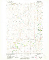 Timmer North Dakota Historical topographic map, 1:24000 scale, 7.5 X 7.5 Minute, Year 1971